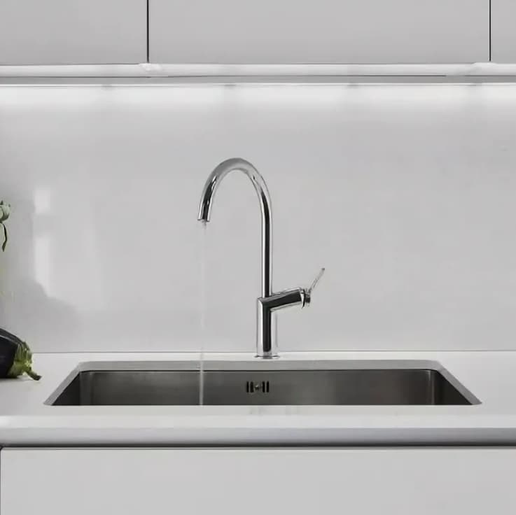 Смеситель для кухни Lemark LM3805CS, латунь, цвет серебристый, хром