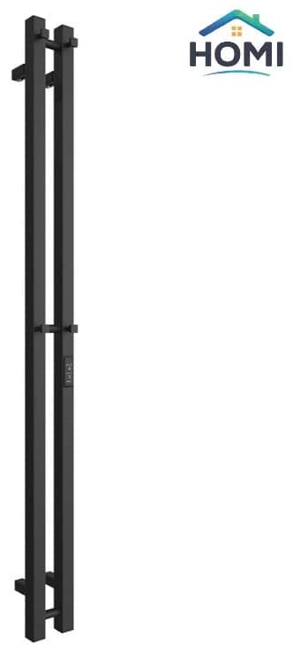 Полотенцесушитель электрический Двин TOWEL-E120-8Q-BK, лесенка 8x120 см