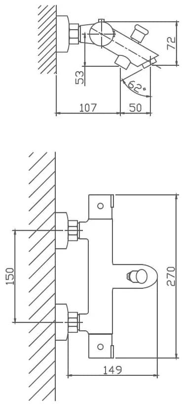 Смеситель Haiba HB 60809, нержавеющая сталь, цвет хром