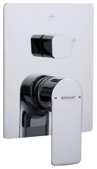 Смеситель BRAVAT PB8669803CP-2-ENG, латунь, цвет хром