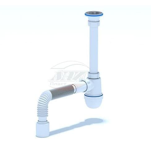 Cифон 1/4*40 АНИ Пласт С 1010 c гибкой трубой 40*50 (Россия)"