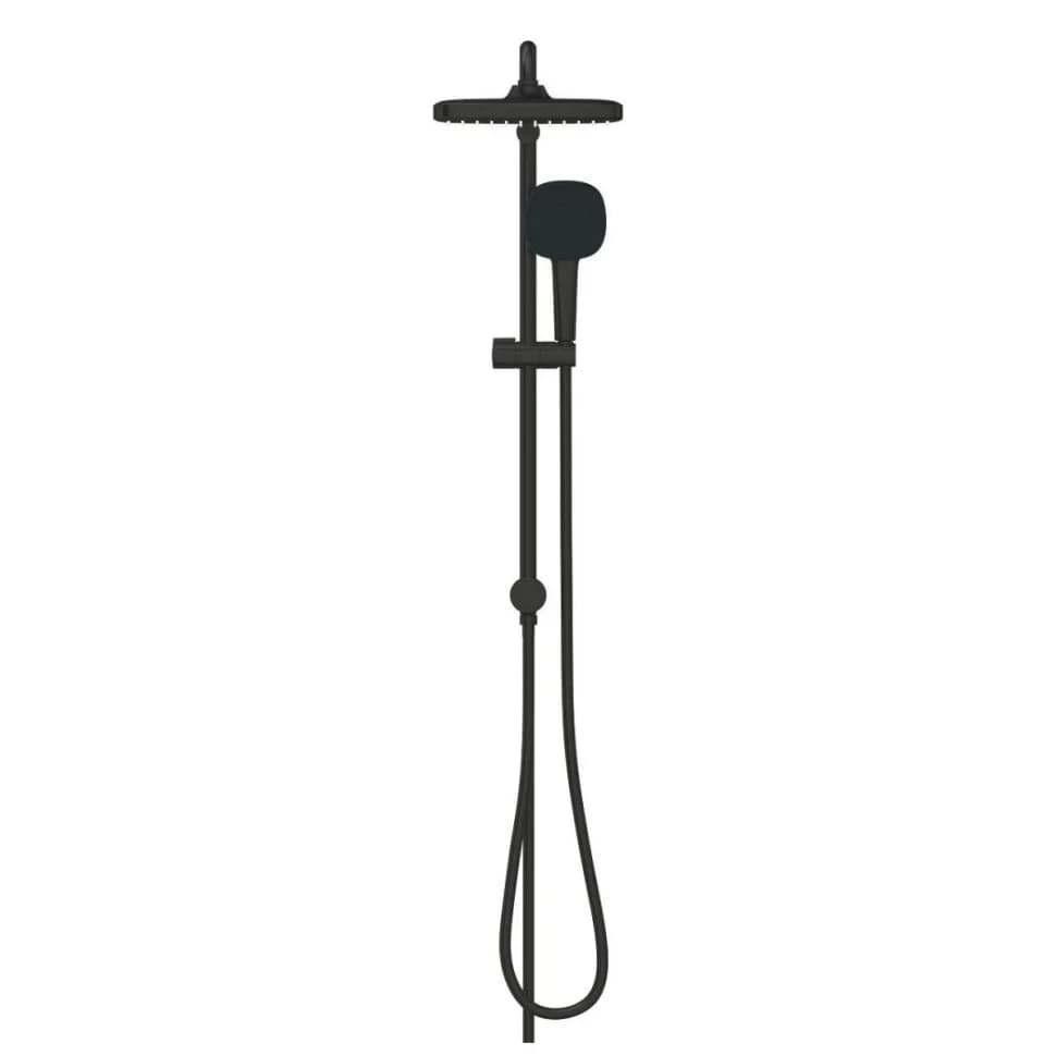 Душевая система с переключателем, без смесителя, черный Grohe Tempesta 250 Cube 269762431