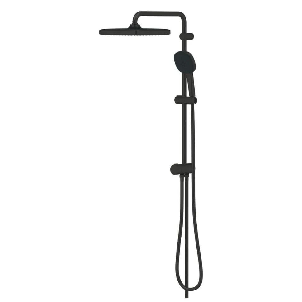Душевая система с переключателем, без смесителя, черный Grohe Tempesta 250 Cube 269762431