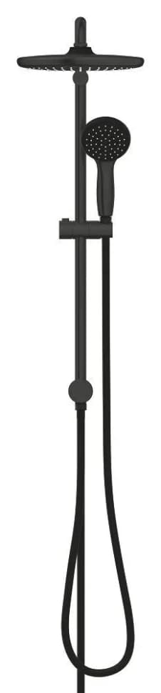 Душевая система с переключателем, черный матовый Grohe Vitalio Start System QuickFix 250 266802430