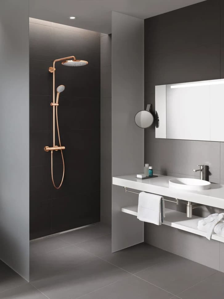 Душевая система с термостатом для душа, теплый закат глянец Grohe Euphoria XXL 310 26075DA0