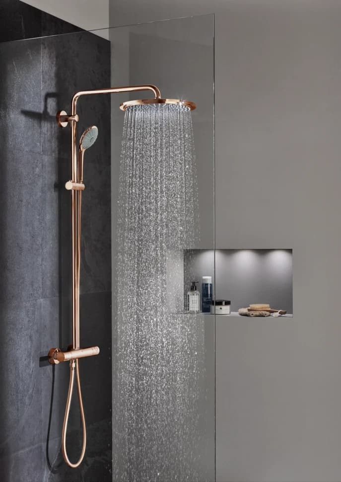 Душевая система с термостатом для душа, теплый закат глянец Grohe Euphoria XXL 310 26075DA0