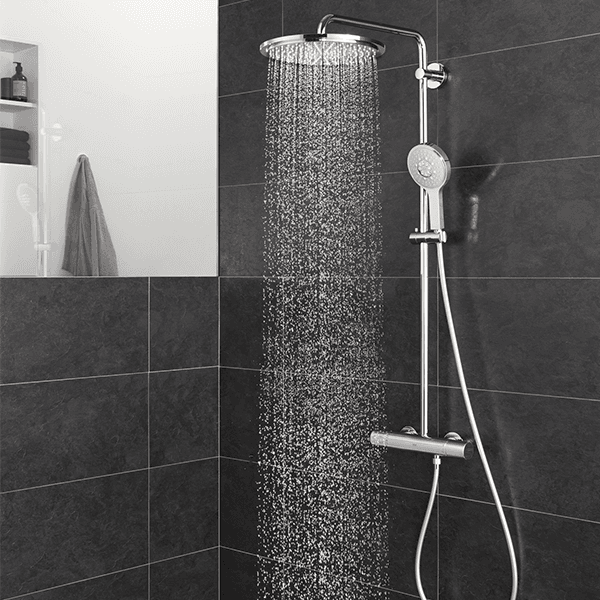 Душевая система с термостатом для душа, хром Grohe Rainshower Cosmo 310 27968000