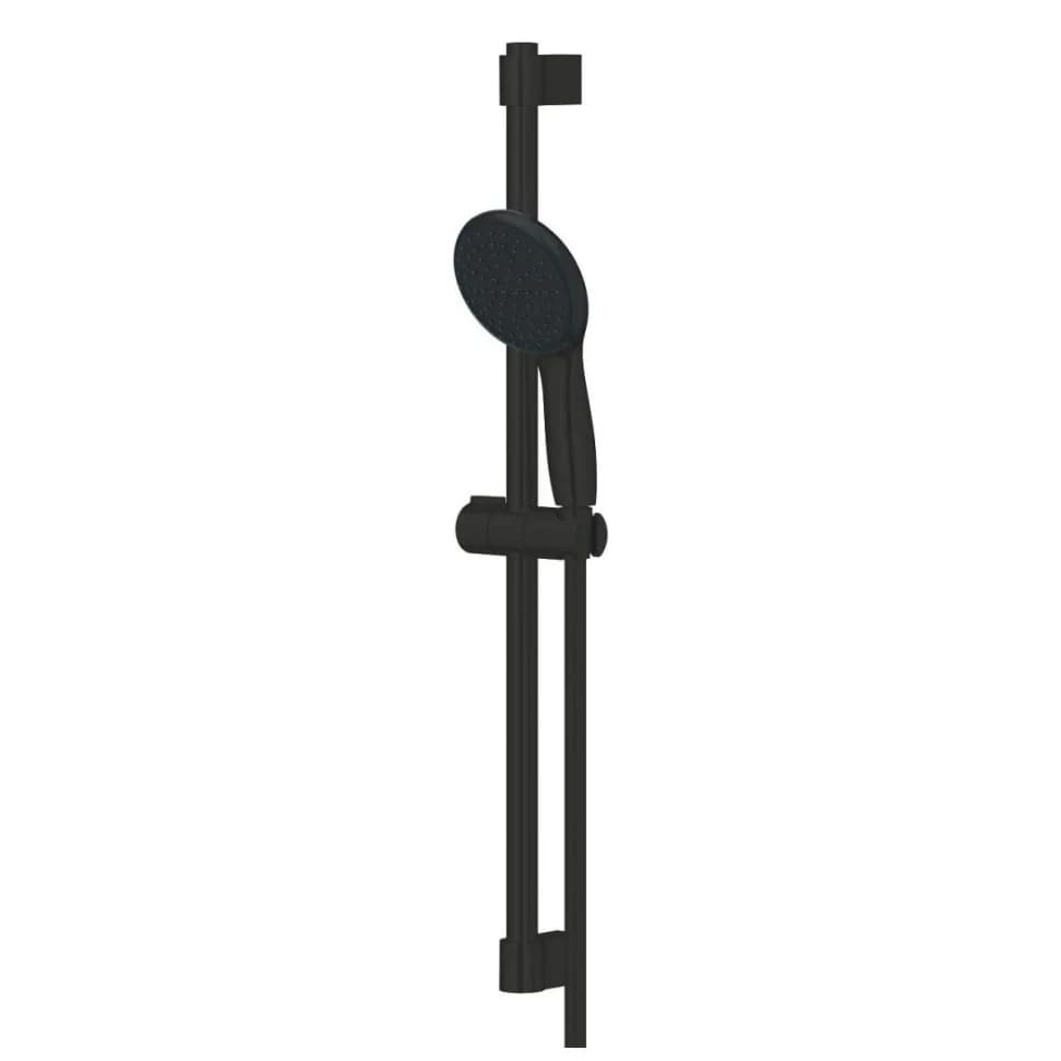 Набор для душа GROHE Tempesta 110, 2 режима струи, штанга 600 мм, матовый черный (269152433)