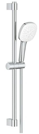 Душевой гарнитур GROHE Tempesta 110 Cube лейка 3 режима, штанга 600 мм, 13,5 л/мин, с полочкой (27929003)
