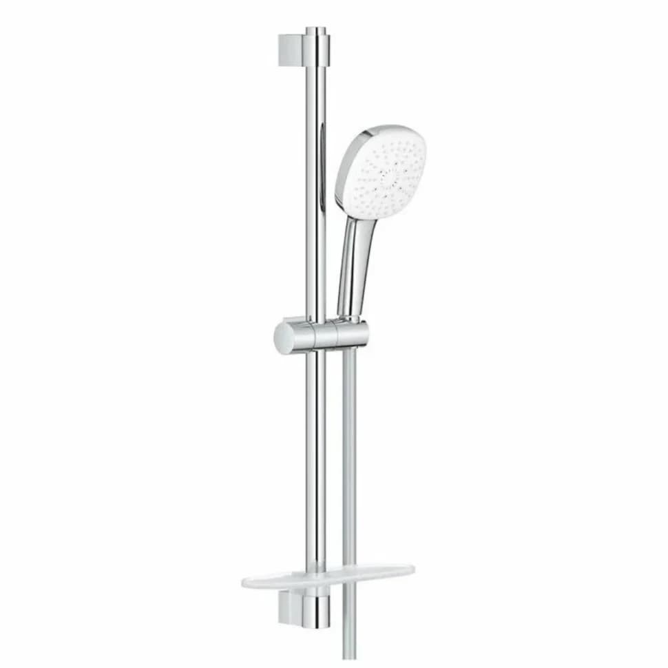 Набор для душа GROHE Tempesta Cube 110, 3 режима струи, с полочкой, хром (27576003)