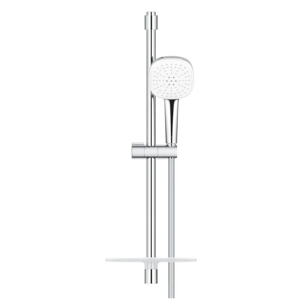 Набор для душа GROHE Tempesta Cube 110, 2 режима струи, с полочкой, хром (26907003)
