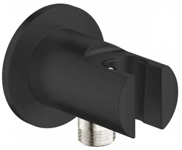 Верхний душ GROHE Tempesta 250 Cube с душевым кронштейном 380 мм, 1 режим струи, матовый черный (266872430)