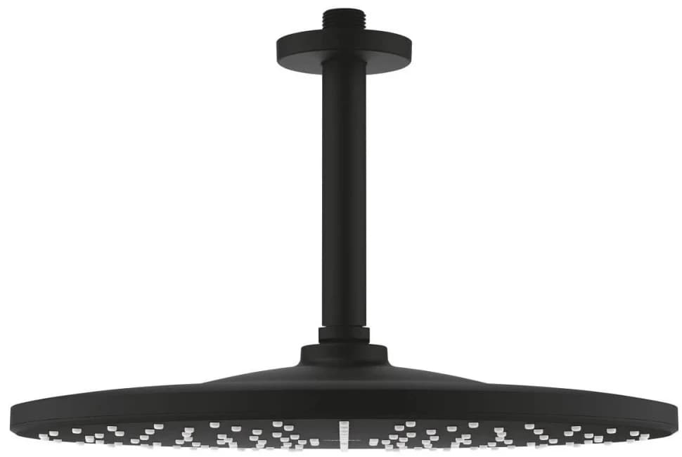 Верхний душ с кронштейном 142, черный Grohe Rainshower 310 22122KF0