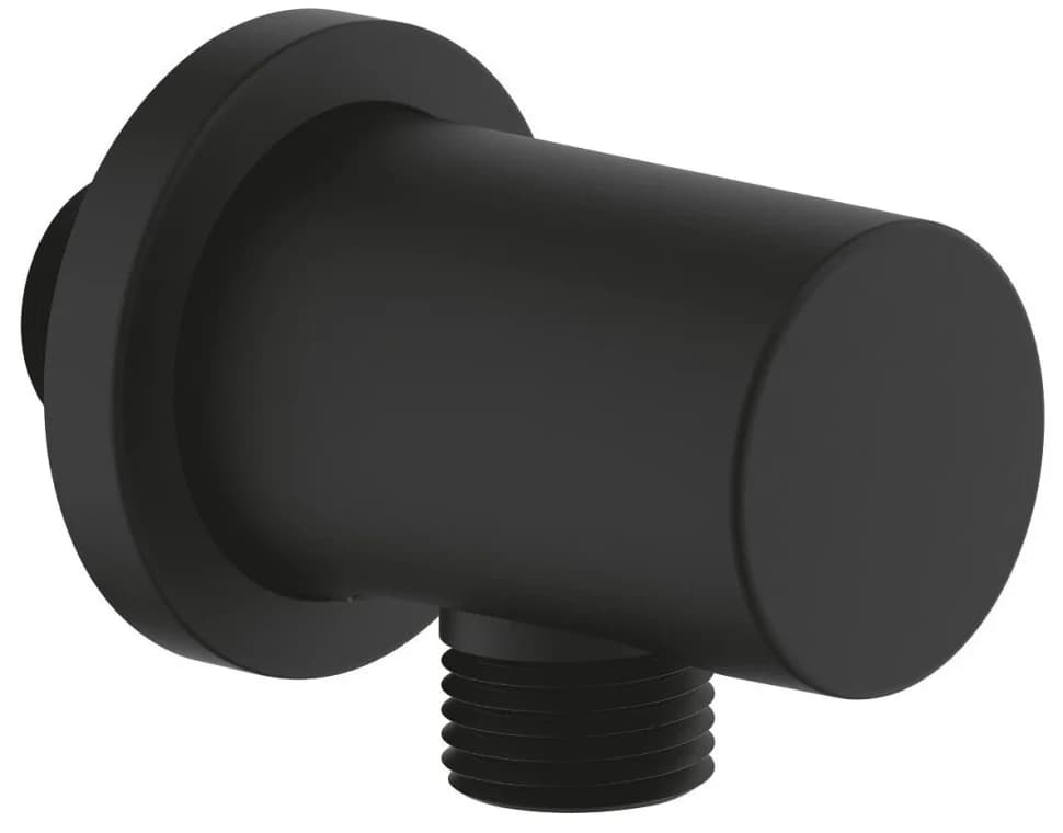 Подключение для душевого шланга GROHE Rainshower круглая розетка, цвет Фантомный чёрный (22118KF0)