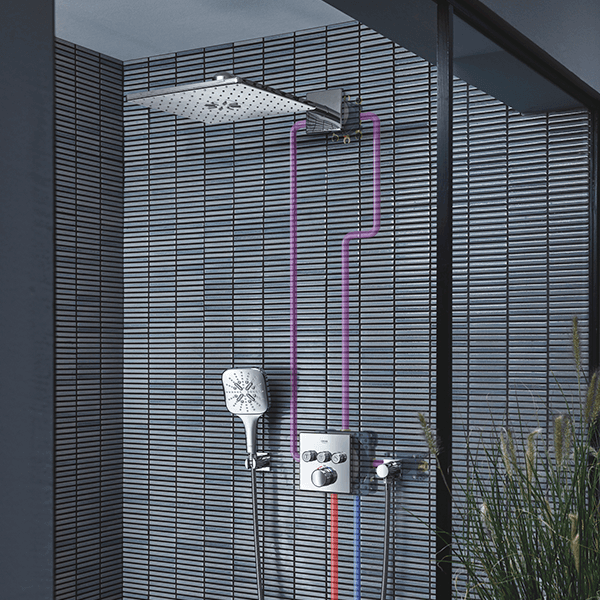 Подключение для душевого шланга с квадратной розеткой, хром Grohe Rainshower 27076000