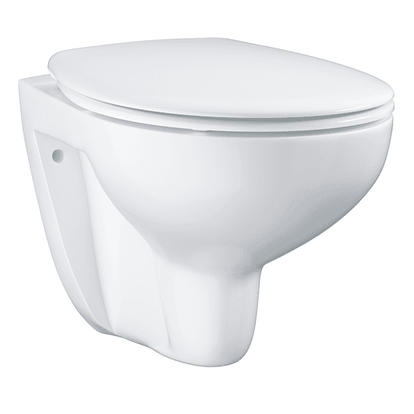 Унитаз подвесной безободковый Grohe bau ceramic в комплекте с сиденьем, микролифт