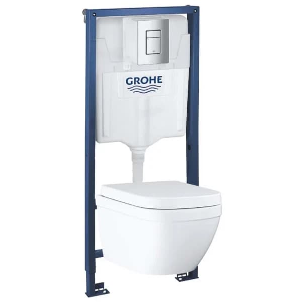 Раковина накладная 55, с переливом, альпин-белый, Grohe Bau Ceramic 39422000