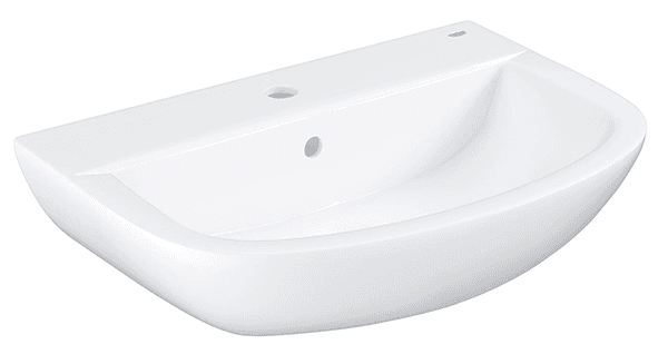 Раковина накладная 55, с переливом, альпин-белый, Grohe Bau Ceramic 39422000