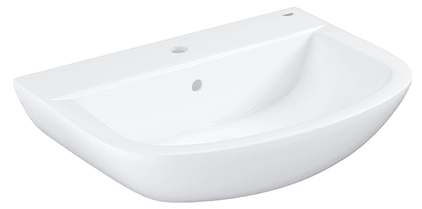 Раковина накладная 55, с переливом, альпин-белый, Grohe Bau Ceramic 39422000