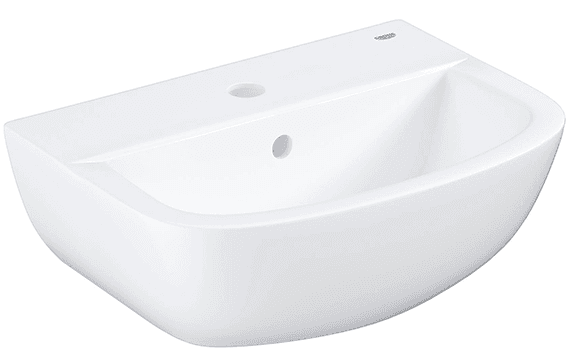 Раковина подвесная 50, с переливом, альпин-белый Grohe Cube Ceramic 3947400H