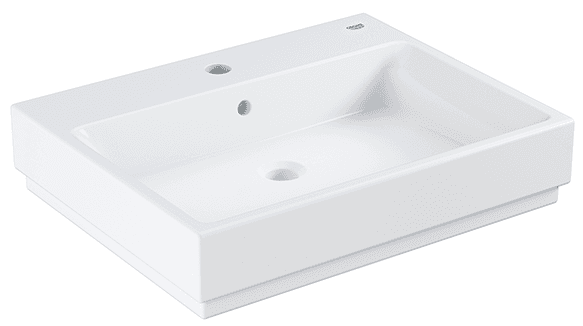 Раковина встраиваемая снизу Grohe cube ceramic 50 с переливом (492 x 370)