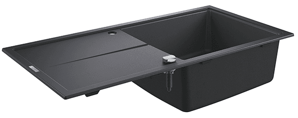 Мойка K400, композитная, оборачиваемая, с 1 чашей и крылом, 860x500, черный гранит Grohe 31640AP0