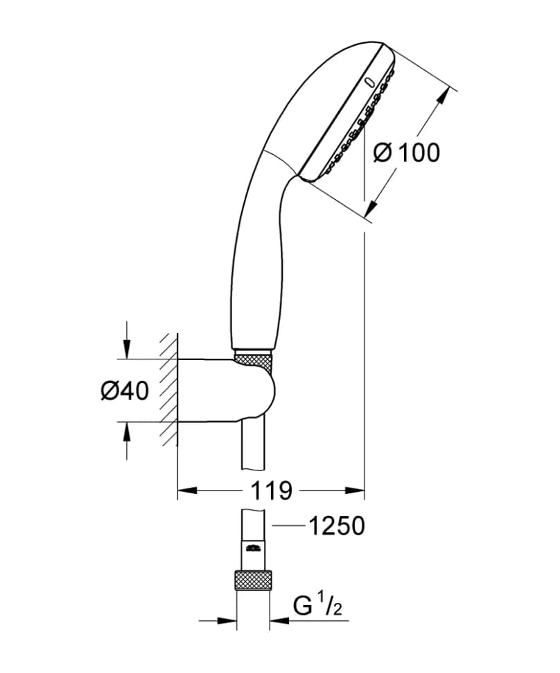 Душевой комплект GROHE (1000190)