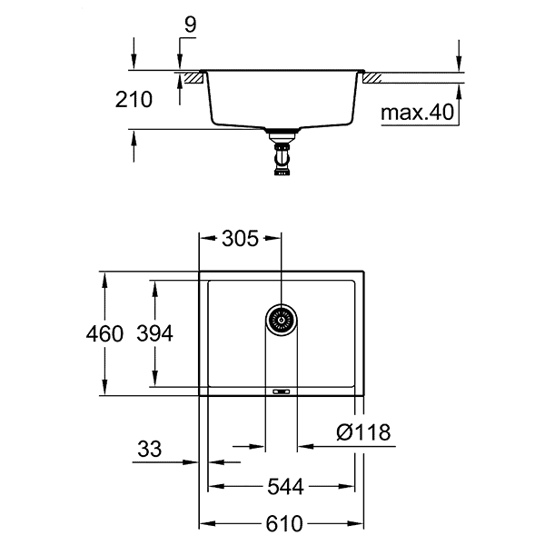 K700U 70-C 61/45,7 1.0 Комп.мойка