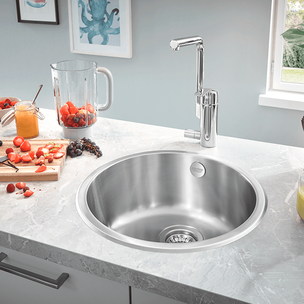 Мойка GROHE K200 Sink круглая с одной чашей, нержавеющая сталь (31720SD0)