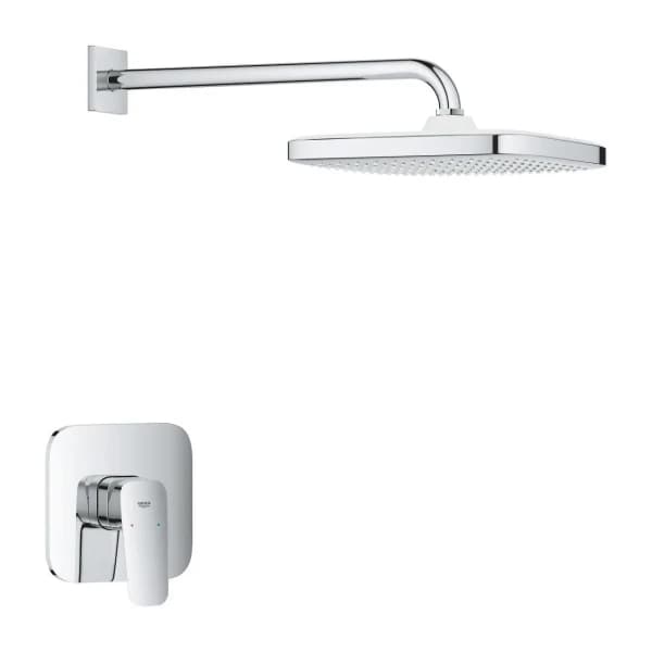 Набор для комплектации душа GROHE Grohtherm SmartControl: встраиваемый термостат, SmartBox, верхний душ, ручной душ, ограничитель расхода, темный граф