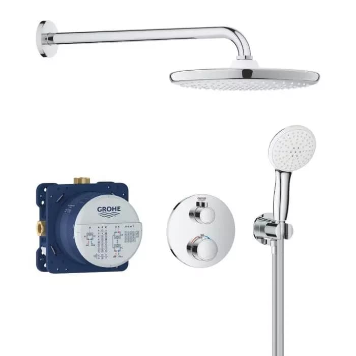Душевая система, встраиваемая, хром Grohe Tempesta 250 34872000