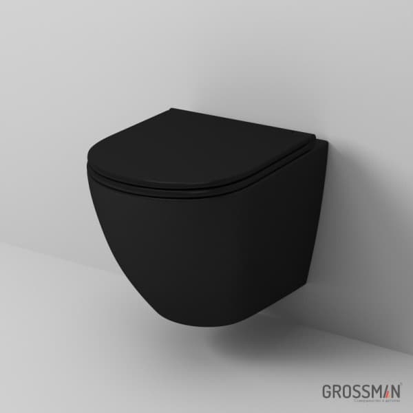 Унитаз Grossman GR-PR4414S приставной безободковый с тонкой крышкой