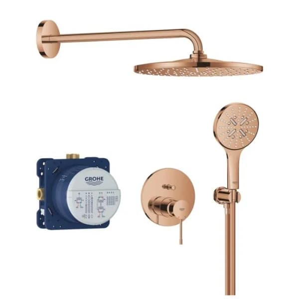 Душевая система встраиваемая, теплый закат глянцевый Grohe Grohtherm SmartControl 310 34863DA0