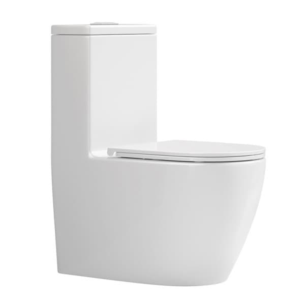 Унитаз монолитный SANITECO SA-2866 белый 690X390X740