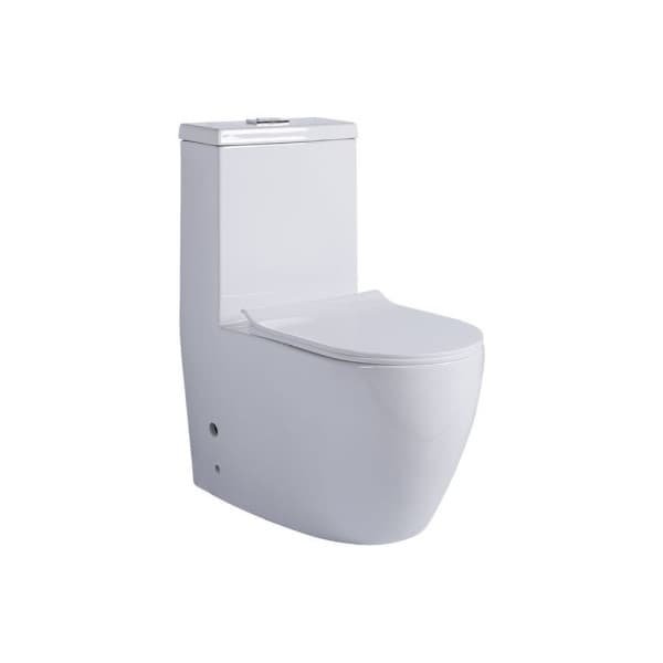 Унитаз монолитный SANITECO SA-5598 белый 710X370X790