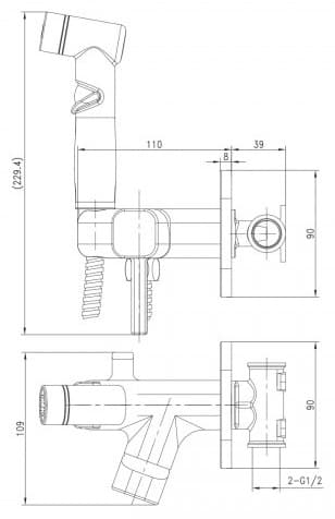 Lemark гигиенический душ SOLO LM7165GM