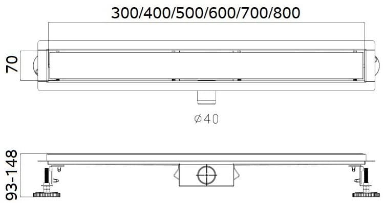 Haiba трап HB94600 (7 х 60 см)