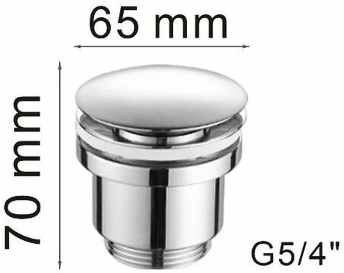 Донный клапан с переливом Haiba HB64-8 1 1/4
