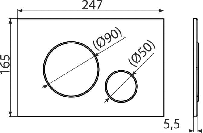 Alca кнопка смыва M671