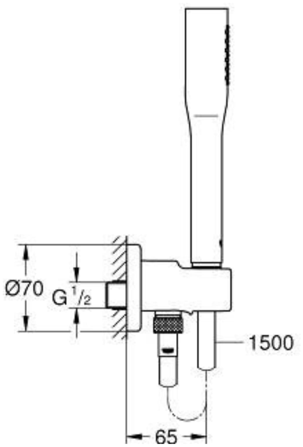 Grohe ручной душ (лейка+шланг) 26404000 Euphoria Cosmopolitan