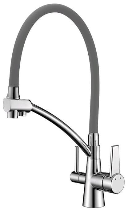 Смеситель для кухни Lemark LM3071C-Gray, латунь, цвет хром