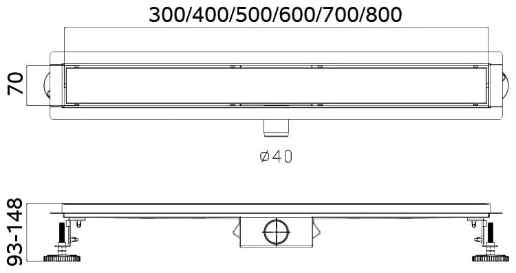 Haiba трап HB94800 сатин (80х7 см)