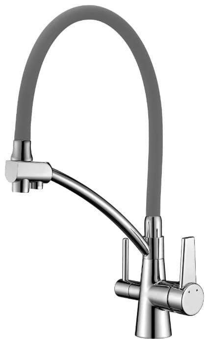 Смеситель для кухни Lemark Comfort LM3071C, латунь, цвет серебряный