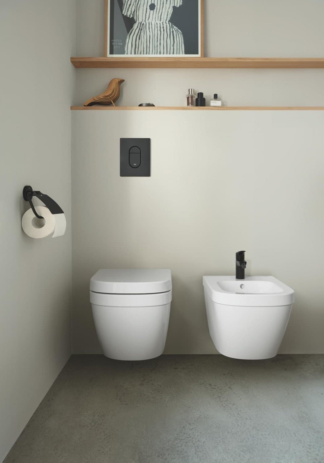 Смеситель для биде Grohe Eurosmart 329292433, латунь, цвет черный
