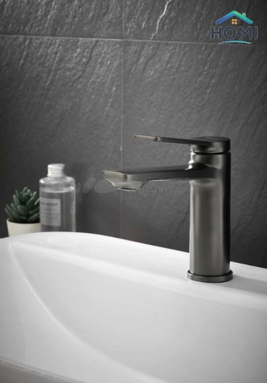 Смеситель Belz MIX-L110GR, латунь, цвет графит