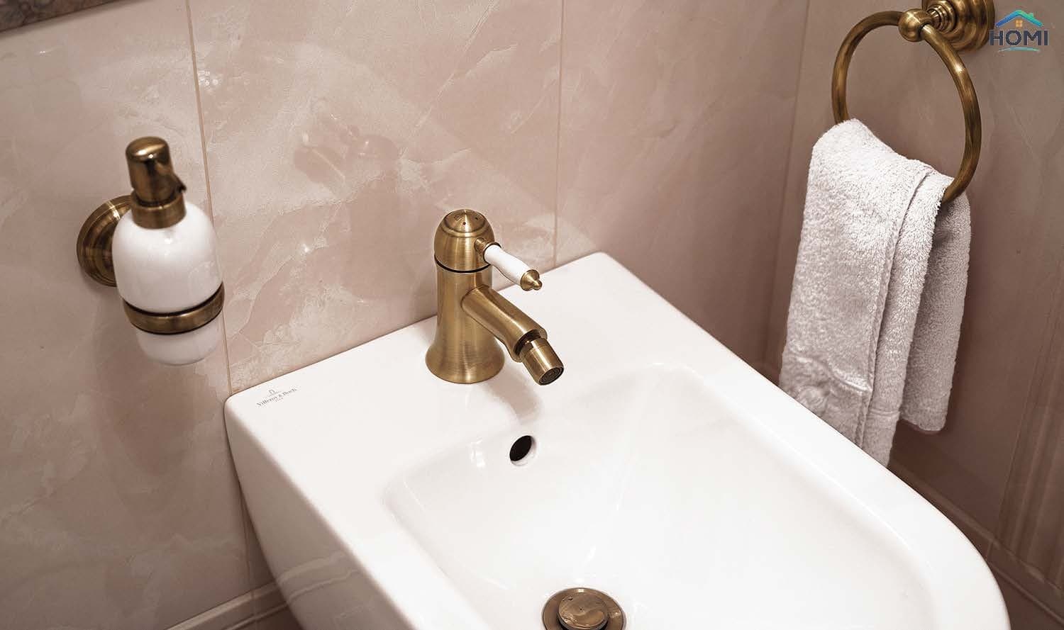 Смеситель Lemark Bronze Vintage Line Bidet, латунь, цвет бронзовый