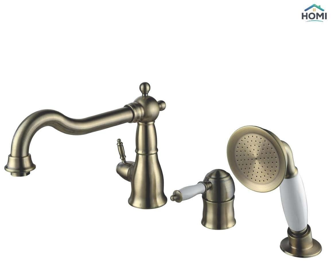 Смеситель Lemark Bronze Vintage Line Deck Bath, латунь, цвет бронзовый