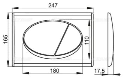 Alcaplast кнопка смыва 71M