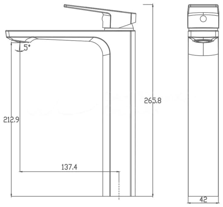 Смеситель Haiba HB118CH, латунь, цвет хром