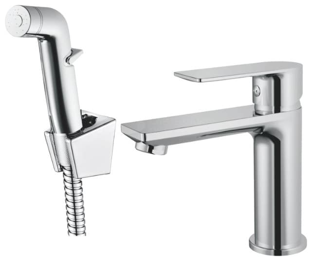 Смеситель Haiba HB125SET, латунь, цвет хром